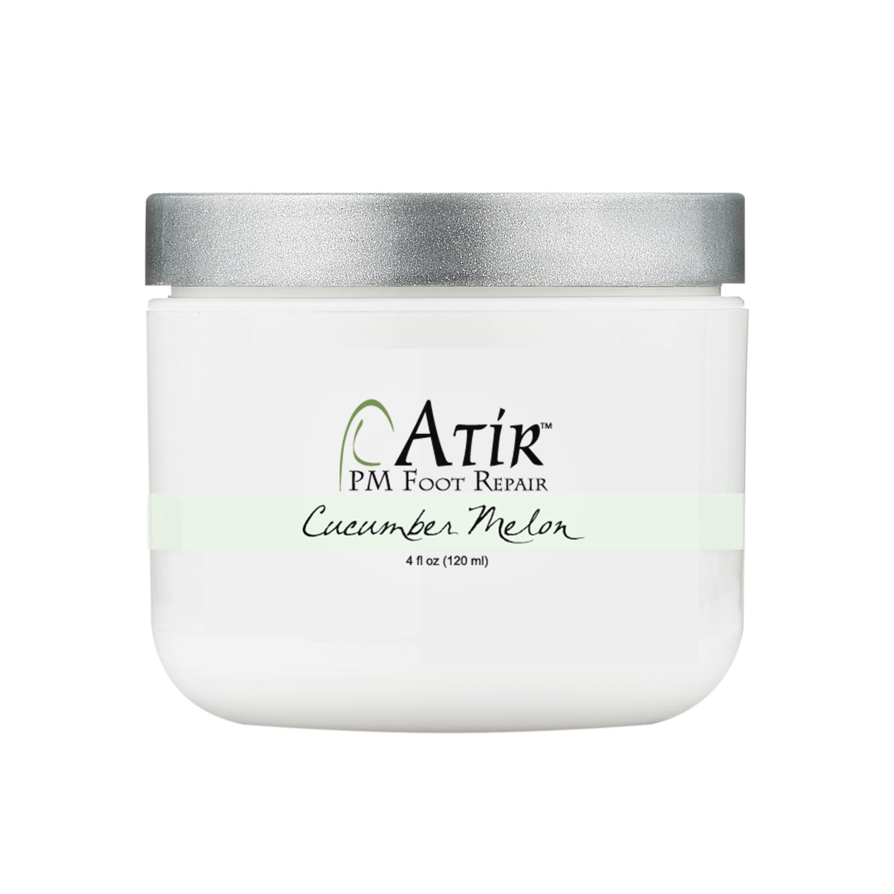 ATiR PM Foot Repair cream in jar, cucumber melon scent